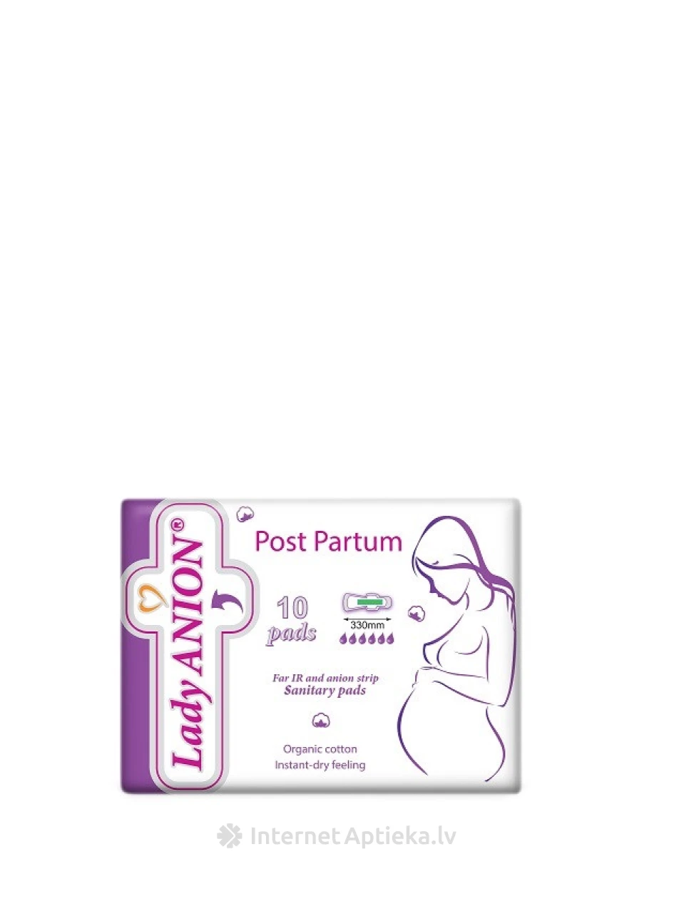Lady Anion Partum 330mm, 10 tk | internetaptieka.lv