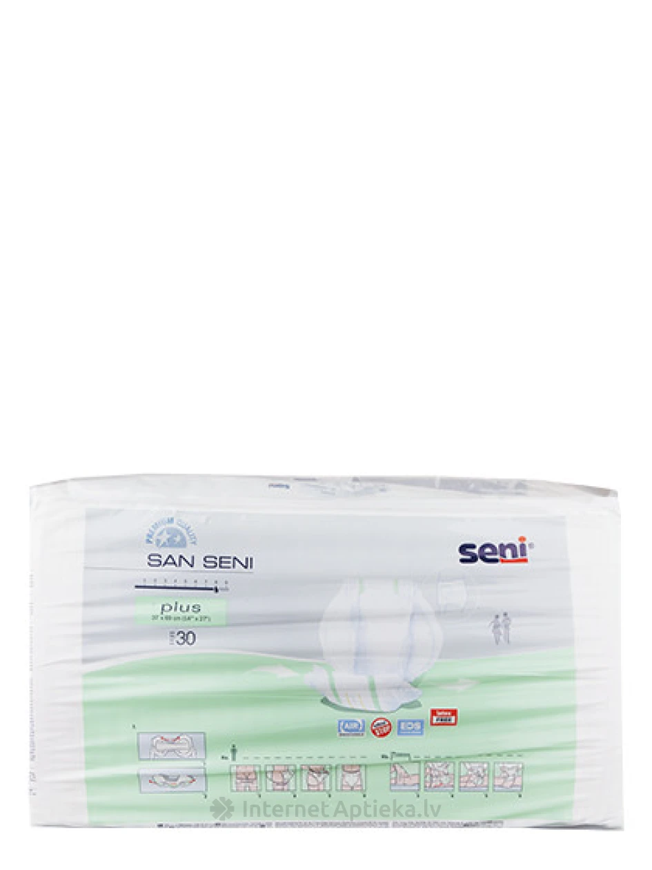 Seni San Plus анатомические подгузники, 30 шт. | internetaptieka.lv