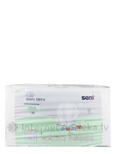 Seni San Plus анатомические подгузники, 30 шт. | internetaptieka.lv