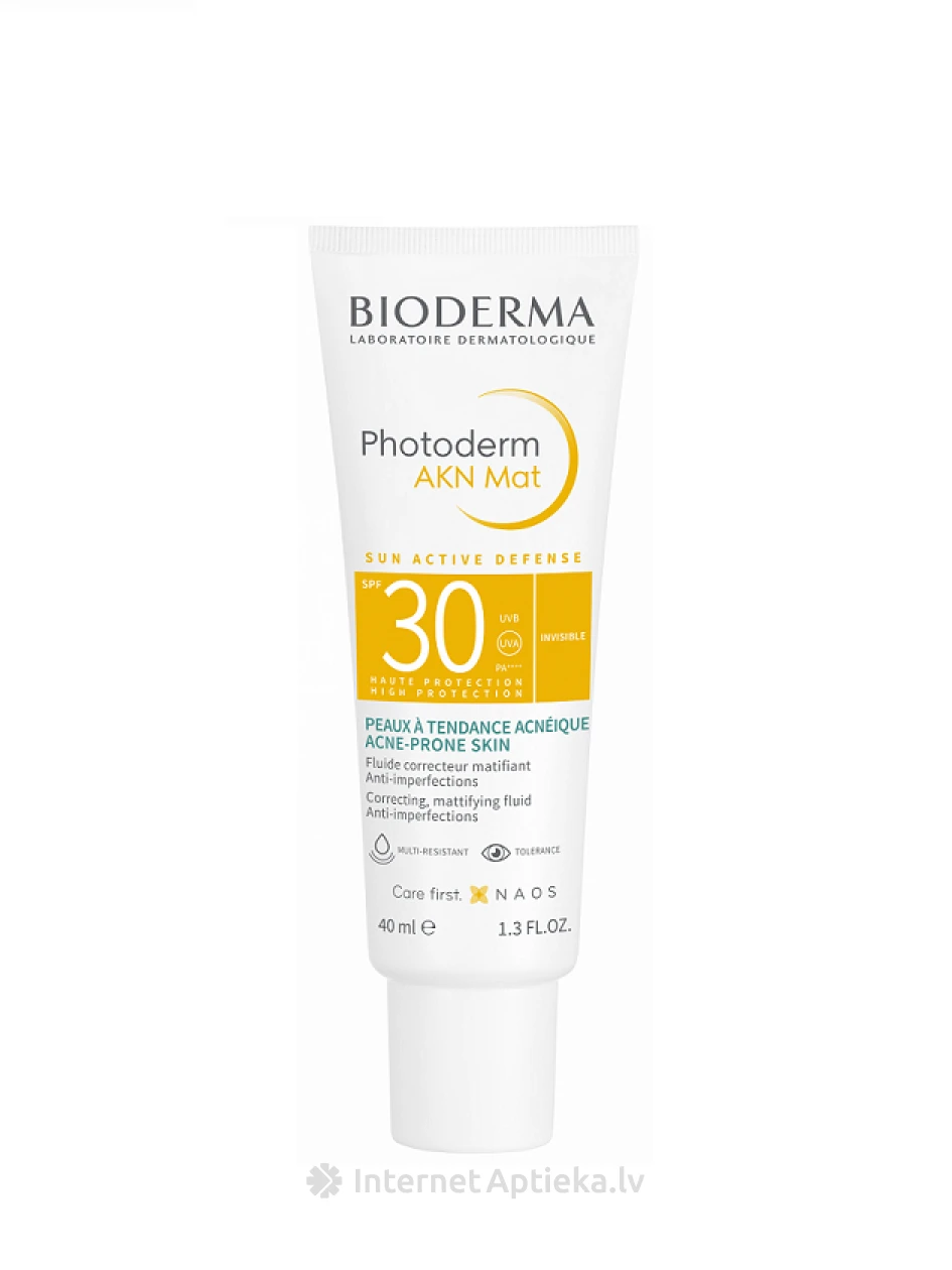 Bioderma Photoderm AKN Mat Флюид SPF 30, 40 мл | internetaptieka.lv