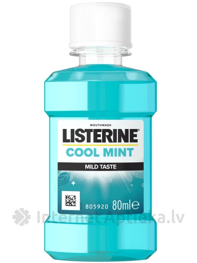 Listerine жидкость для полоскания рта Coolmint mint, 80 мл | internetaptieka.lv