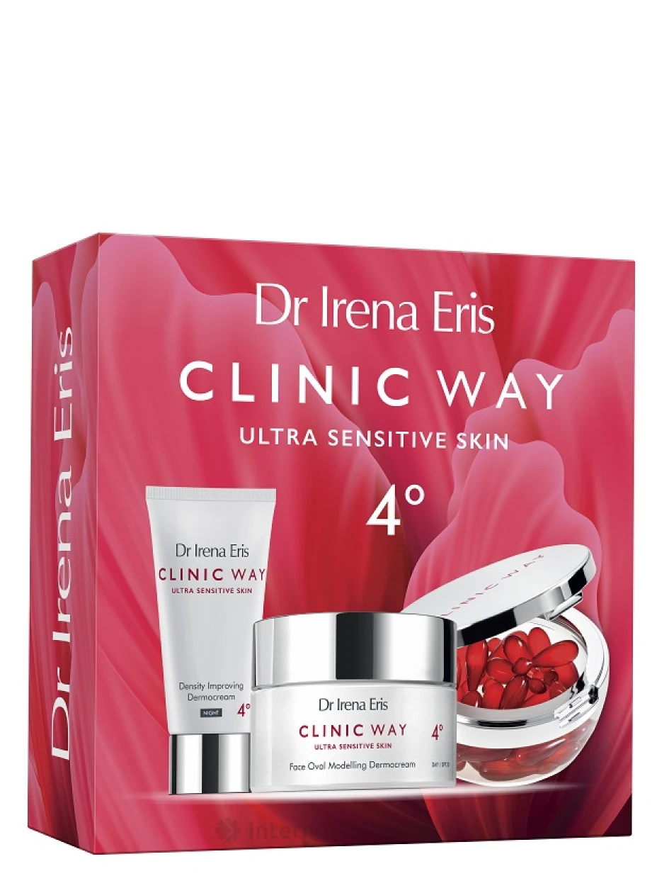 Clinic Way 4° Lifting komplekt 60+ vananemisvastaste päeva- ja öökreemidega + dermokapslid | internetaptieka.lv