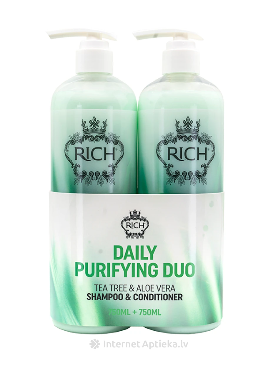RICH Очищающий набор с чайным деревом и алоэ вера | internetaptieka.lv