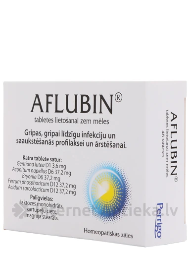 Aflubin таблетки, 48 таблеток | internetaptieka.lv