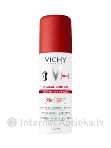VICHY Clinical Control 96H antiperspirants, 125 ml | internetaptieka.lv