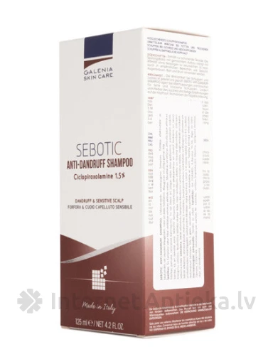 Sebotic Ciclopiroxolamine 1.5% шампунь, 125 мл | internetaptieka.lv