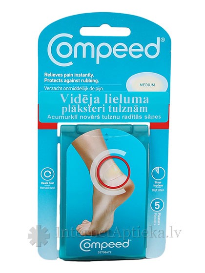 COMPEED vidēja lieluma plāksteri tulznām, 5 gb.