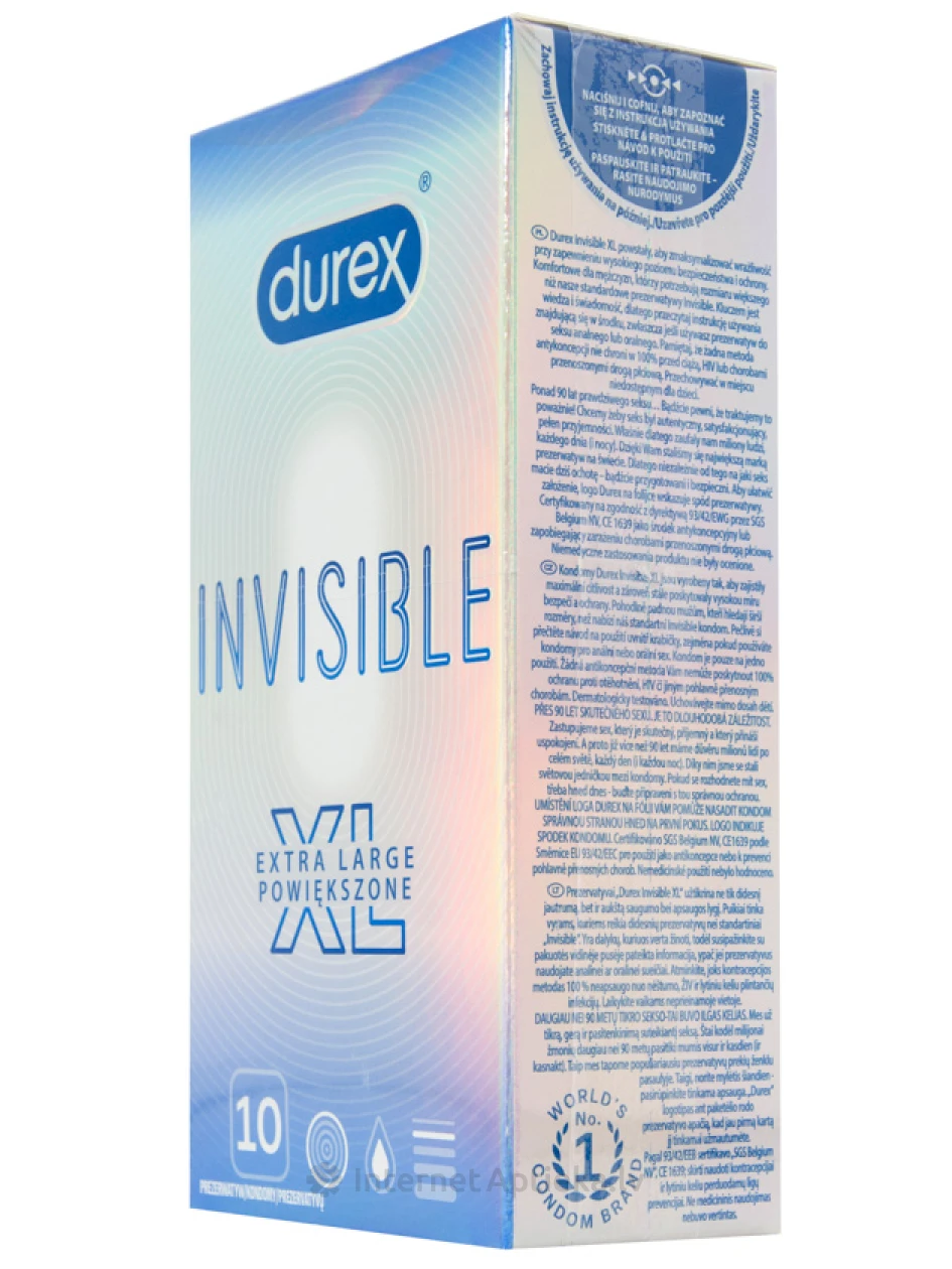 Durex Invisible XL