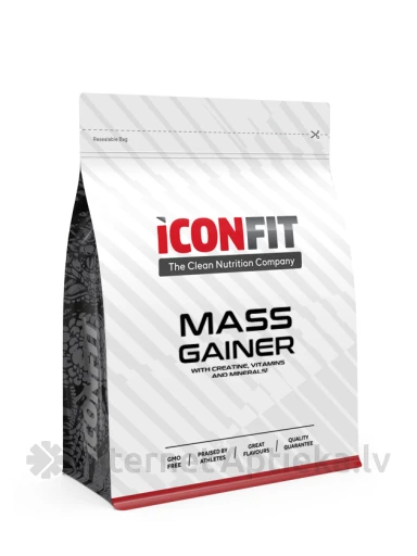 ICONFIT Mass Gainer - Banana (Carb 5:1 Protein), 1.5 кг | internetaptieka.lv