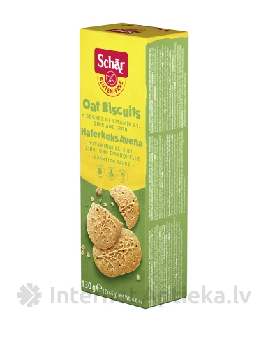 Schär Avena bezglutēna auzu cepumi, 130 g | internetaptieka.lv