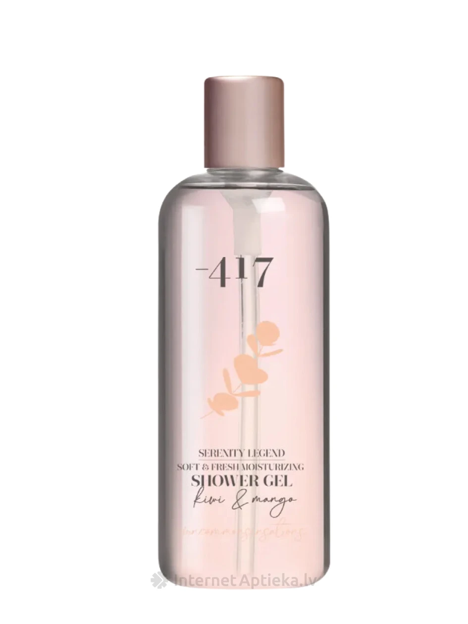 Minus 417 Serenity legend kiwi & mango soft & fresh mitrinoša dušas želeja, 350 ml | internetaptieka.lv
