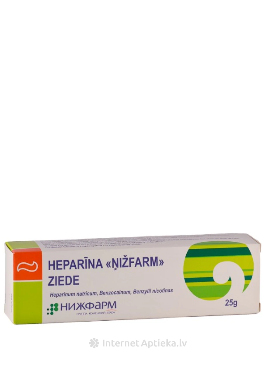 Heparīna ziede, 25 g | internetaptieka.lv