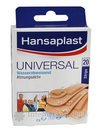 Hansaplast Universal водонепроницаемые пластыри, 20 шт. | internetaptieka.lv