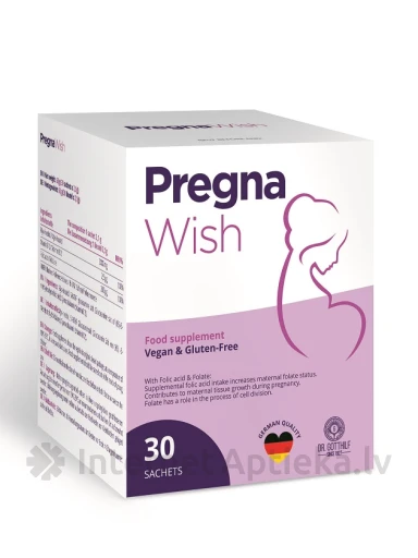 Pregna wish порошком, 30 пакетиков | internetaptieka.lv