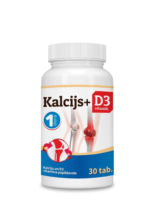 Kalcijs 400 mg + D3 5 µg tabletes, 30 gab.