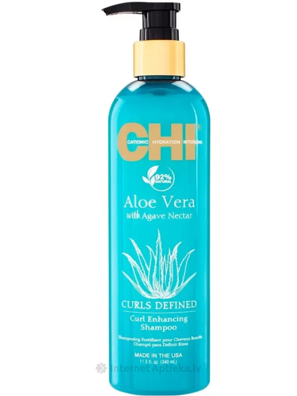 CHI ALOE VERA Curl Enhancing šampūnas, 340 ml | internetaptieka.lv