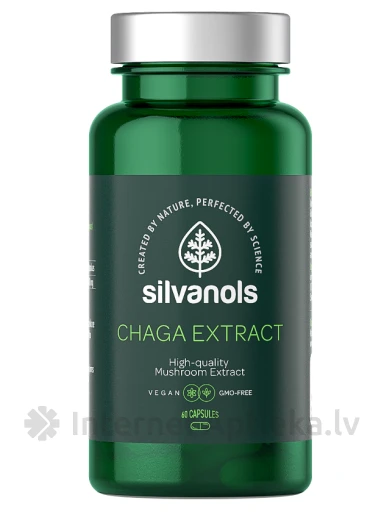 Silvanols Экстракт чаги, 60 капсул | internetaptieka.lv