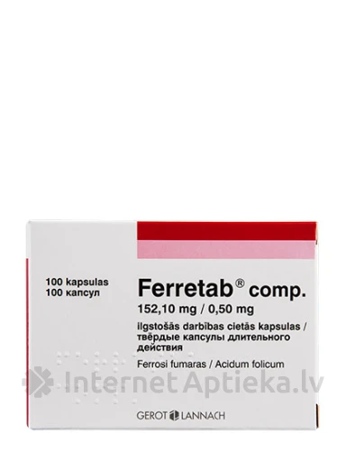 Ferretab comp., 100 kapsulas | internetaptieka.lv