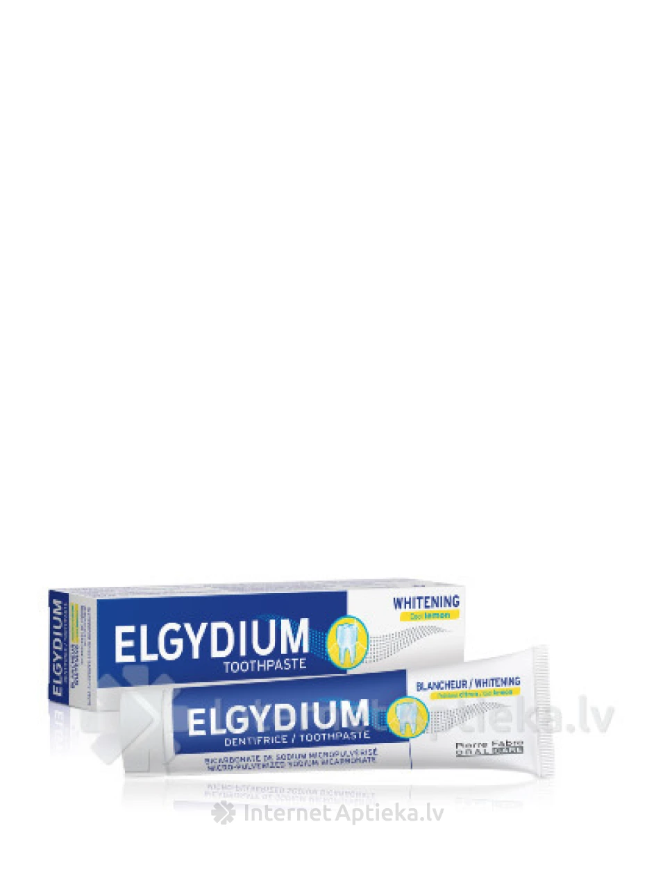 Elgydium Whitening Cool Lemon hambapasta valgendav, sidrun, 75 ml | internetaptieka.lv