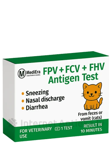 MediEra FPV + FCV + FHV Antigeeni kombineeritud kiirtest (väljaheited/sekreedid) | internetaptieka.lv
