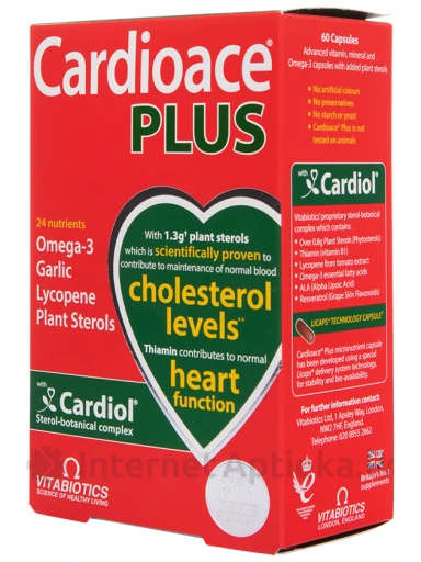 Cardioace Plus, 60 kapslit | internetaptieka.lv
