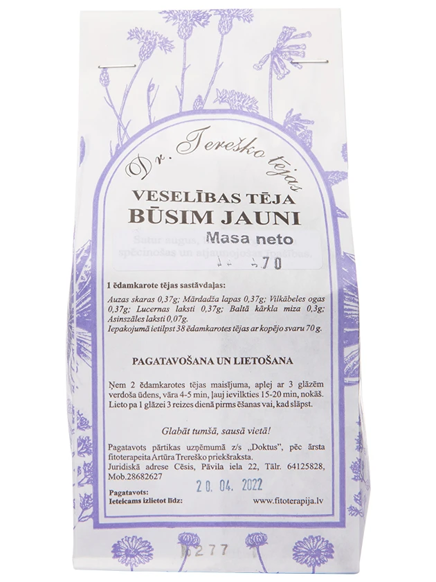 Dr.Tereško tēja Būsim Jauni, 67 g
