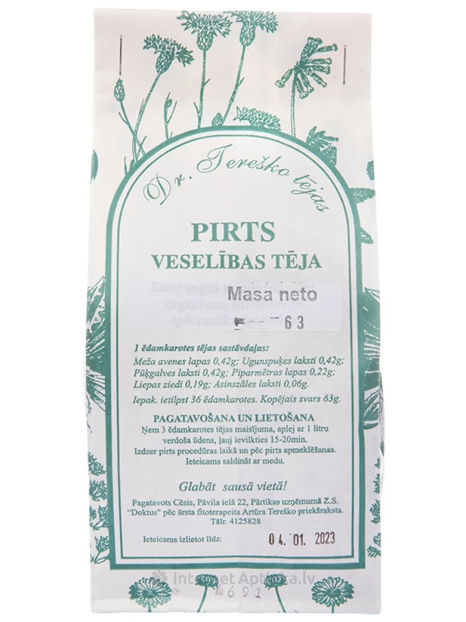 Dr.Tereško Банный чай, 82 г | internetaptieka.lv