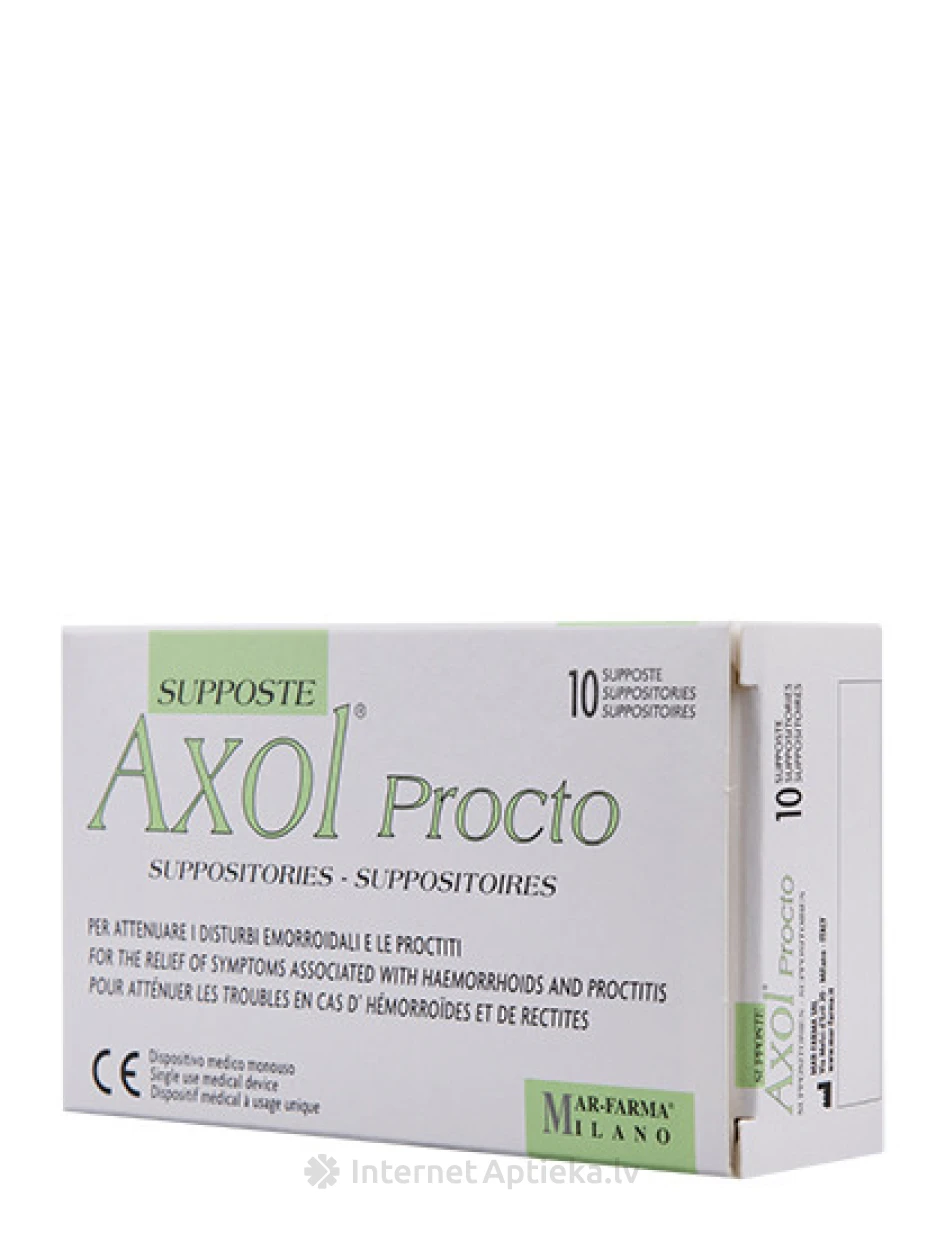 Axol Procto, 10 suposiiti | internetaptieka.lv