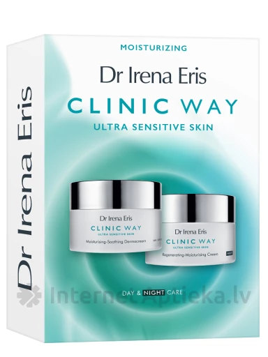 Clinic Way Moisturising komplekt niisutav päeva+öökreem | internetaptieka.lv