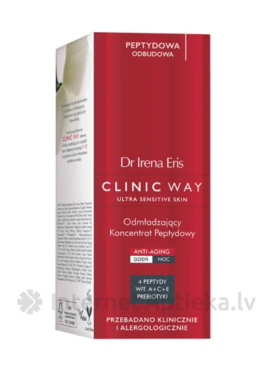 Clinic Way REJUVENATING peptiidi kontsentraat, 30 ml | internetaptieka.lv