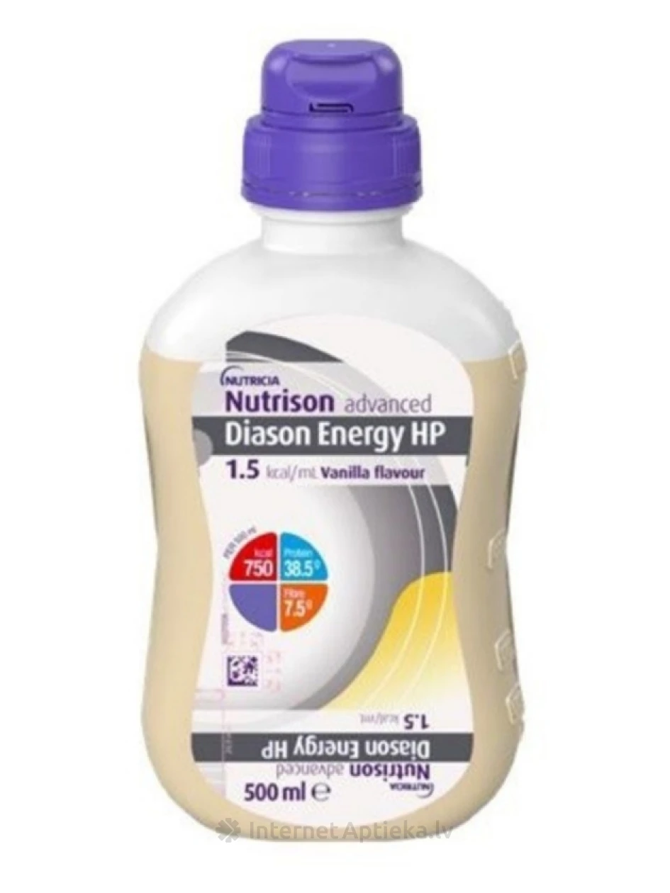 Nutrison ADV Diason Energy HP со вкусом ванили, 500 мл | internetaptieka.lv