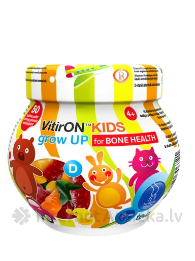 Vitiron kids grow up kaulu veselībai, 50 pastilas | internetaptieka.lv