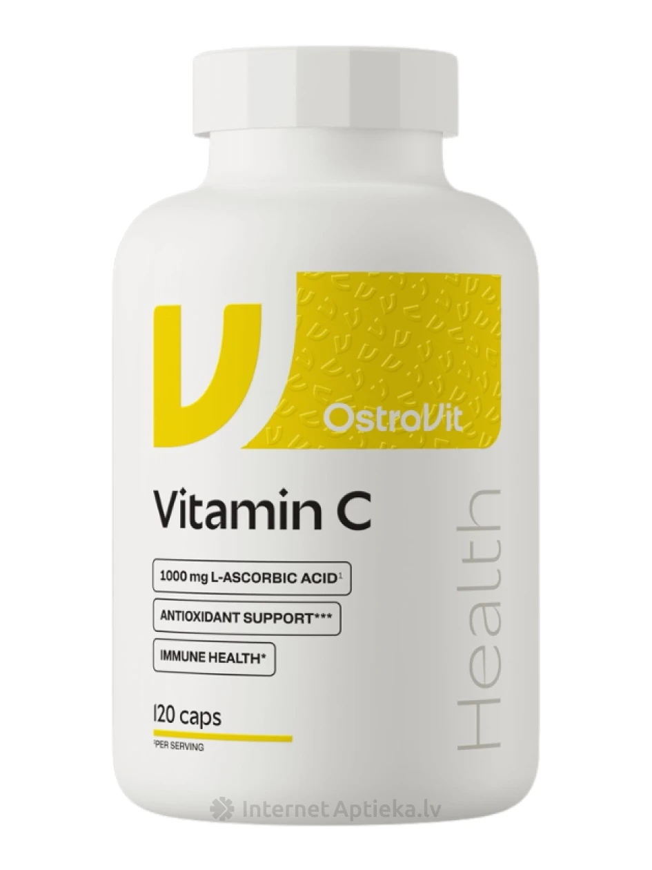 OstroVit Vitamin C 1000 mg kapsulės, 120 vnt. | internetaptieka.lv