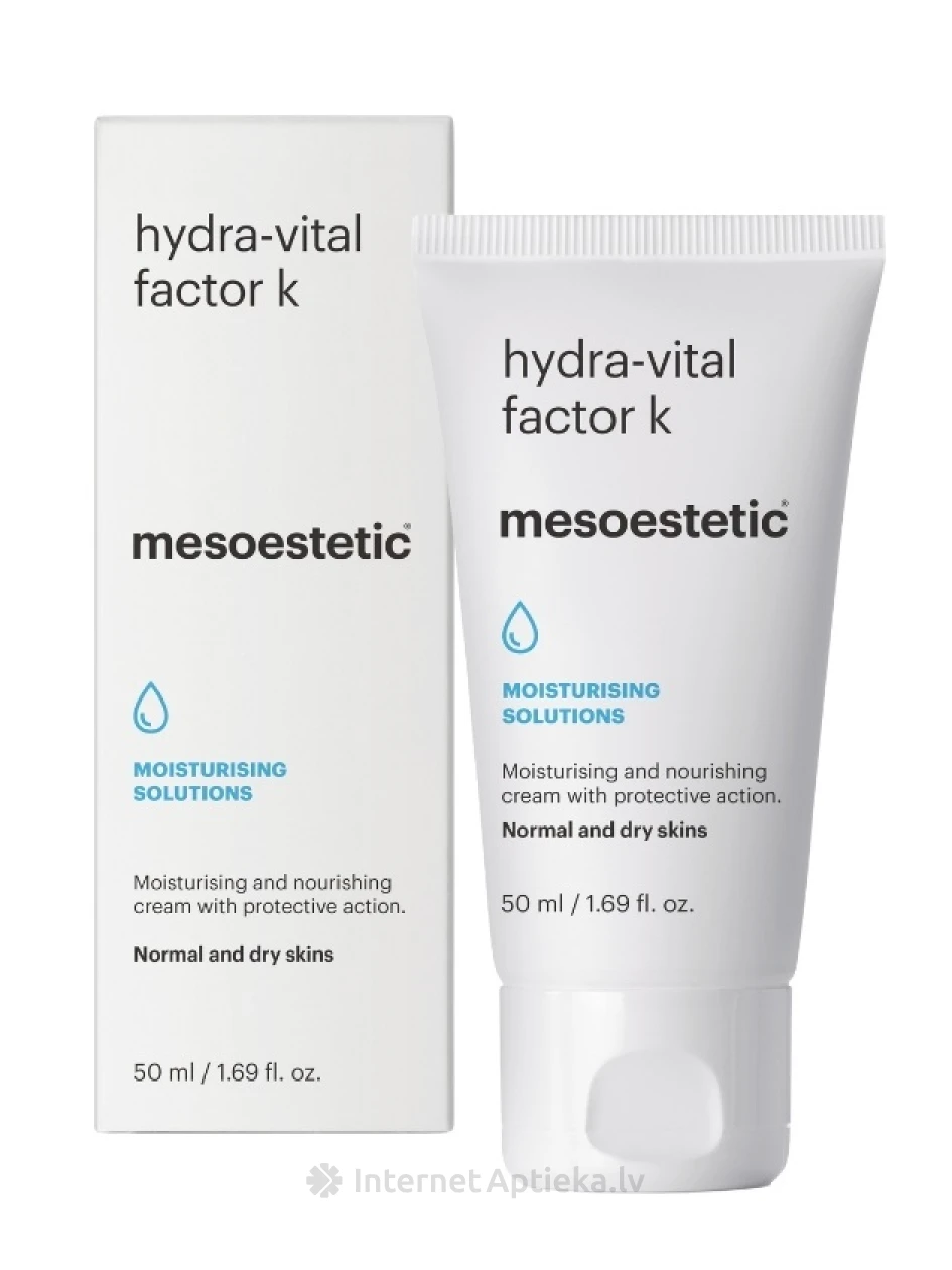 Mesoestetic hydra-vital factor k увлажняющий крем для лица, 50 мл | internetaptieka.lv