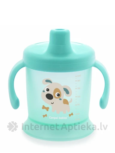 CANPOL BABIES neišsiliejantis puodelis BUNNY&COMPANY 9 mėn.+, 200 ml | internetaptieka.lv