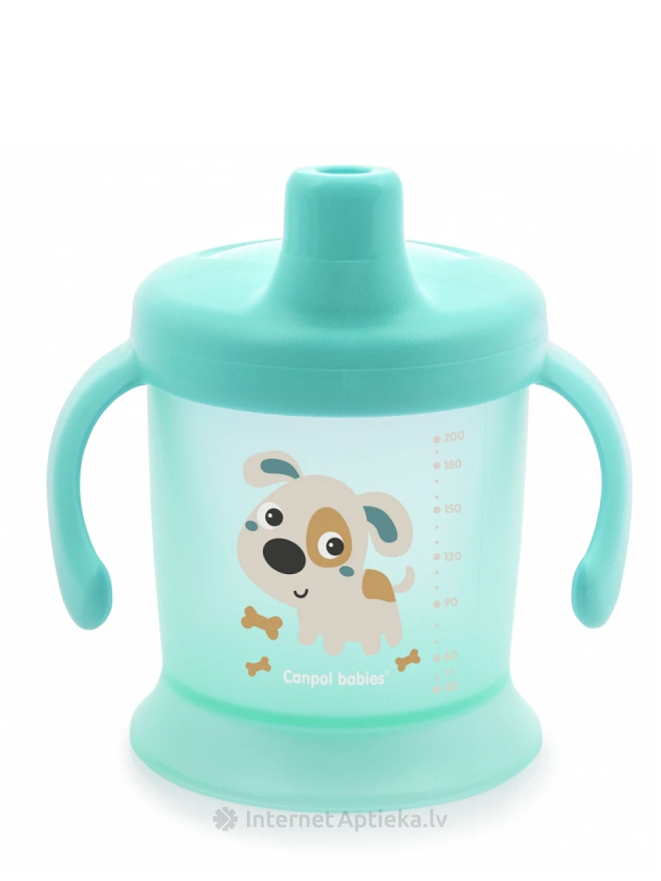 CANPOL BABIES neišsiliejantis puodelis BUNNY&COMPANY 9 mėn.+, 200 ml | internetaptieka.lv