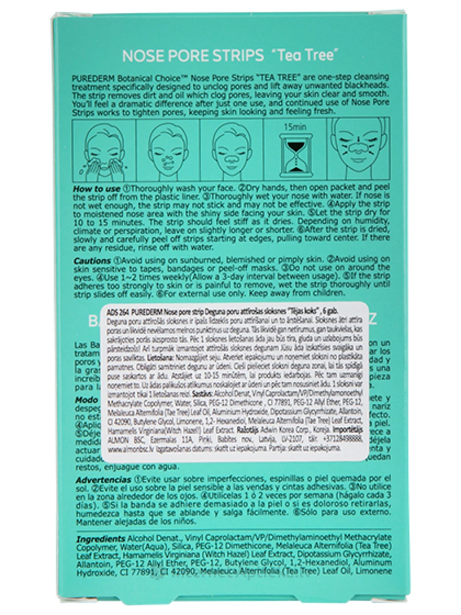 Nina poore puhastavad ribad "Tee Tree", 6 tk. | internetaptieka.lv