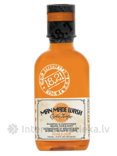 18.21 MAN MADE Trīs vienā dušas želeja ar koksnes aromātu, 100 ml | internetaptieka.lv