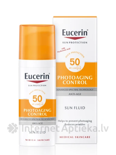 Eucerin Sum Photoaging флюид для загара SPF30 от фотостарения, 50 мл | internetaptieka.lv
