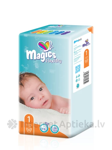 MAGICS FLEXIDRY Magical Tubes mähkmed Vastsündinu 2-5 kg, 50 tk. | internetaptieka.lv