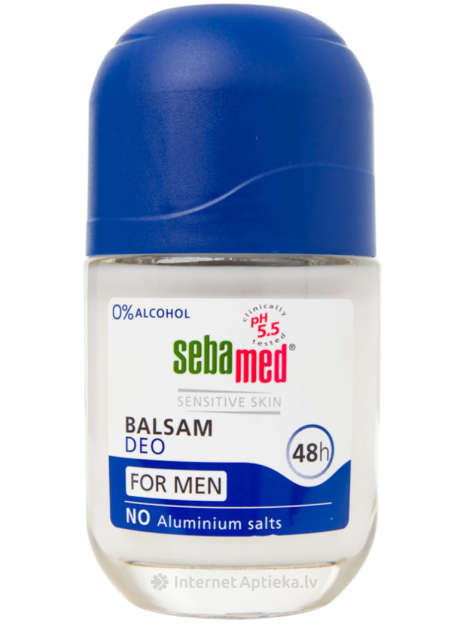 SEBAMED BALSAM dezodorants ar rullīti FOR MEN, 50 ml | internetaptieka.lv