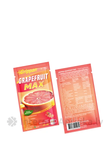 GRIPPAN GREIPFRŪTS MAX pulveris, 8*8 g | internetaptieka.lv