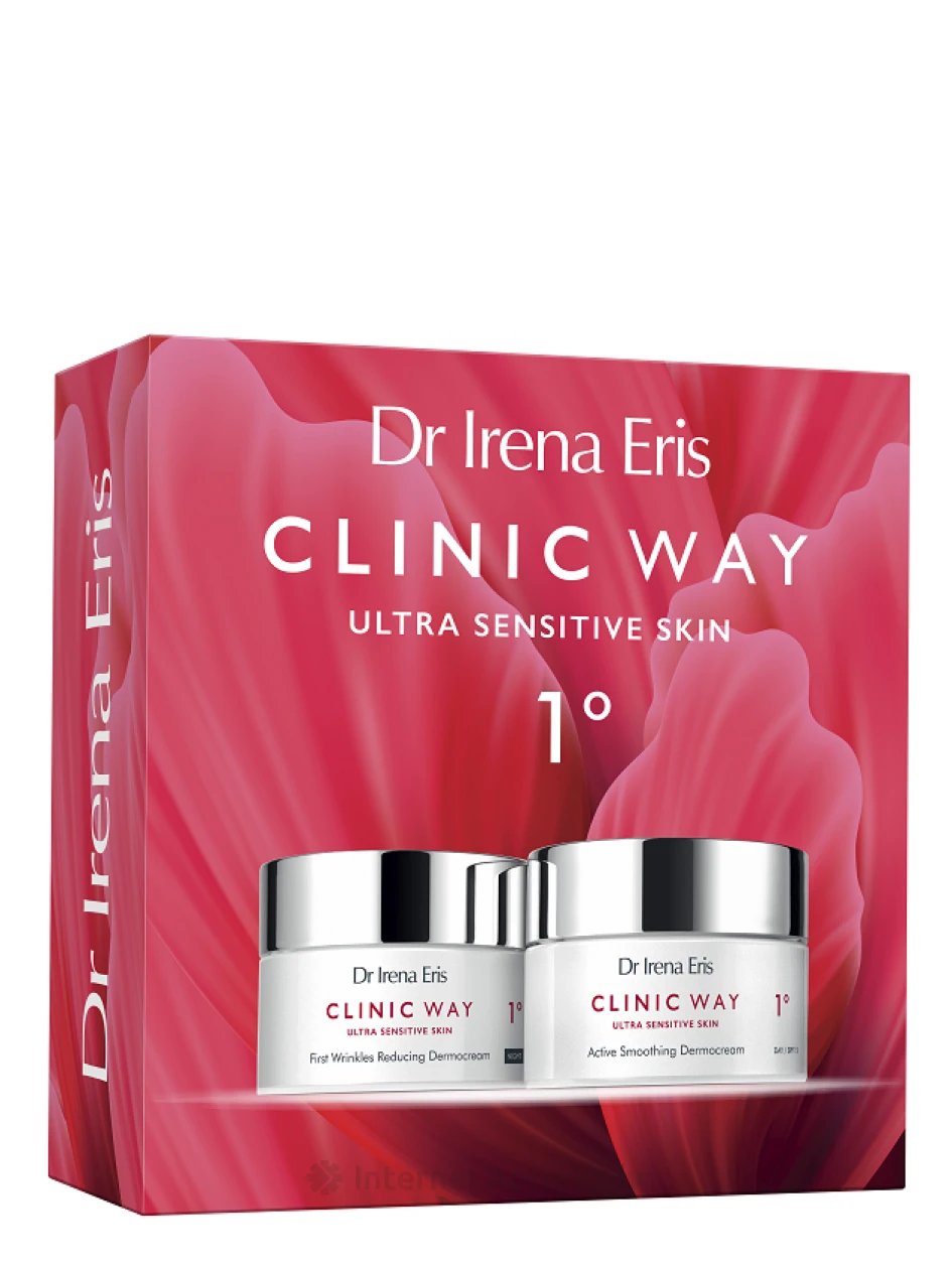 CLINIC WAY 1° FIRST WRINKLES KOMPLEKTS 30+ ar pretnovecošanās sejas dienas un nakts krēmiem | internetaptieka.lv