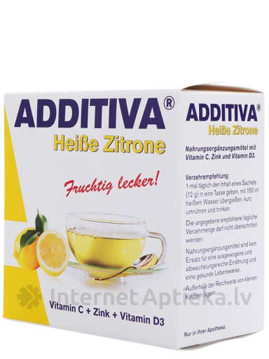 Additiva Heiser Zitrone kuum jook Lemon, 10 pakki | internetaptieka.lv
