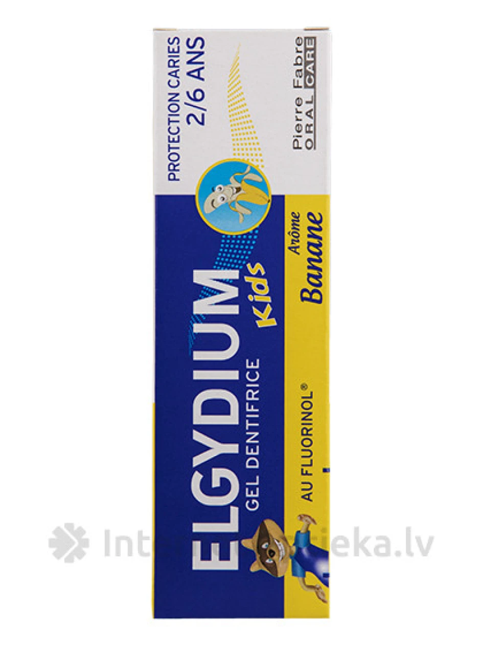 Elgydium Kids hambapasta lastele vanuses 2-6 aastat, banaan, 50 ml | internetaptieka.lv