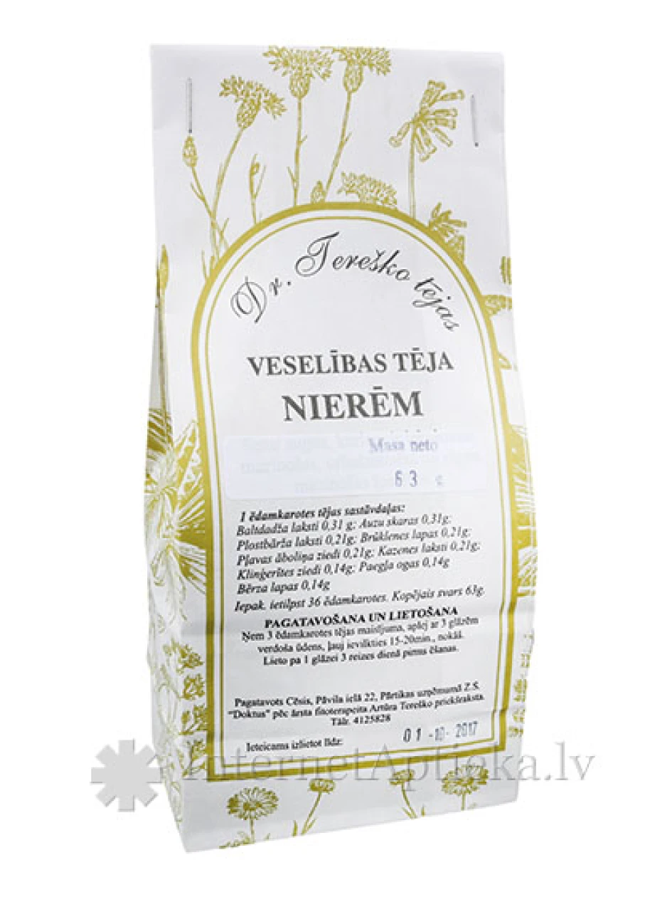 Dr. Tereško чай для почек, 63 г | internetaptieka.lv