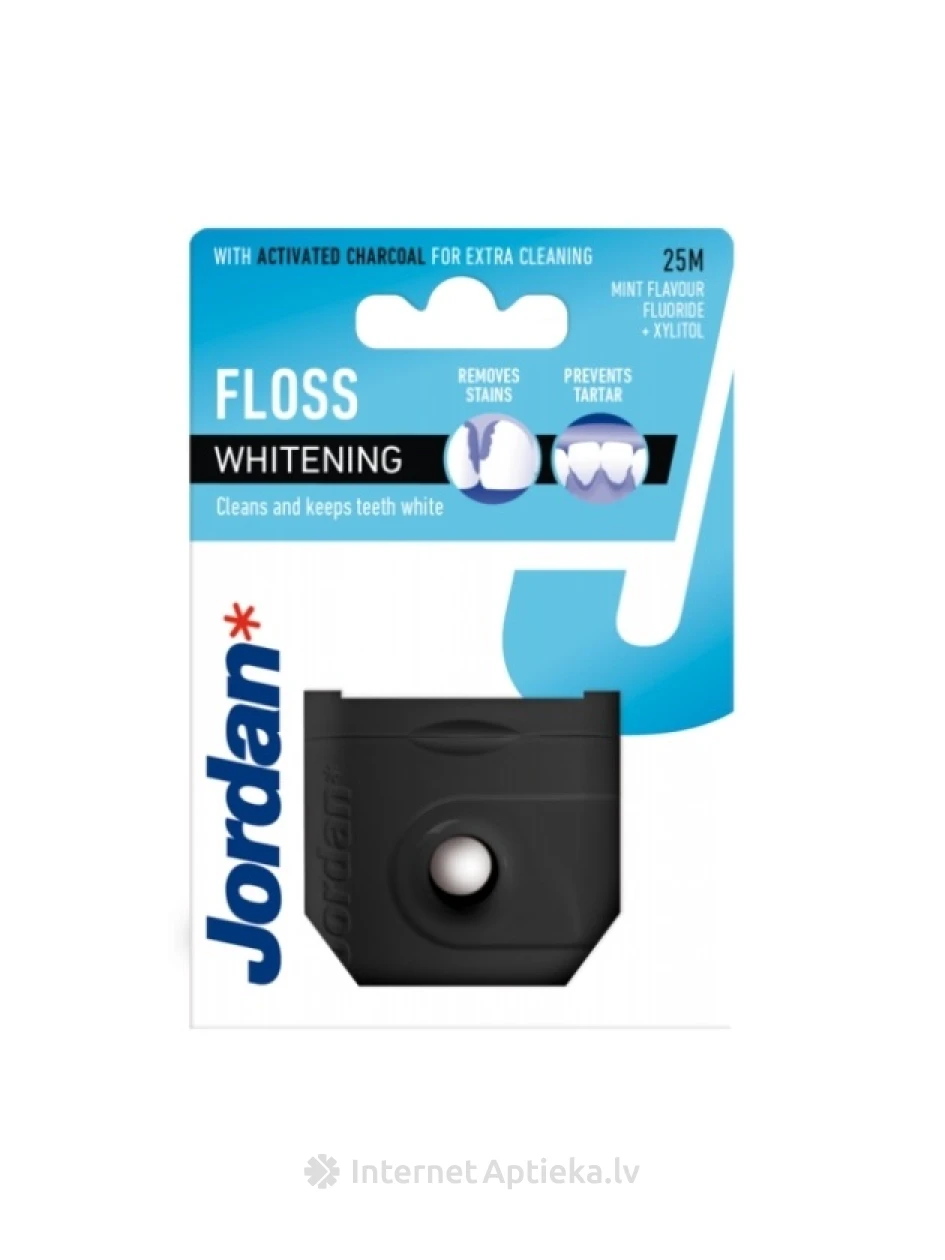 JORDAN Whitening valgendav hambavahe niit, 25 m | internetaptieka.lv