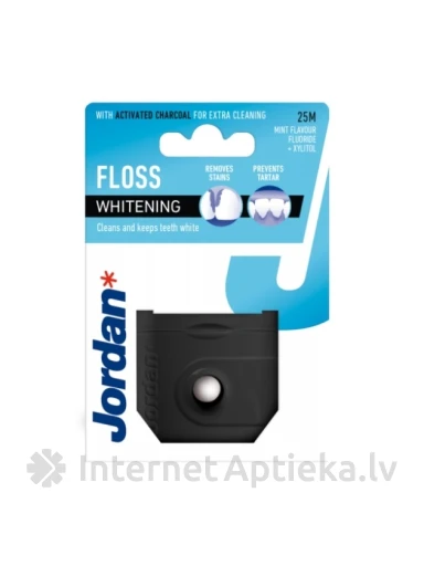 JORDAN Whitening zobu diegs, 25 m | internetaptieka.lv