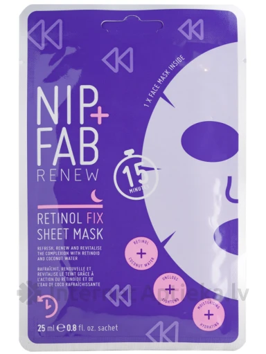 NIP+FAB Retinol Fix Renew kangasmask, 25 ml | internetaptieka.lv
