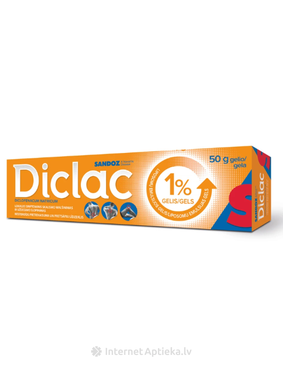 Diclac gels 1%, 50 g | internetaptieka.lv